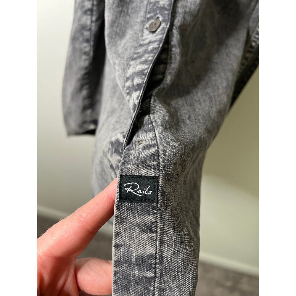Rails Black Acid Wash Adele Dress Size XS - Picture 5 of 8